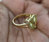 Plated Virgin Mary Heart Ring