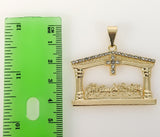 Plated The Last Supper 4mm Rope/Braided Chain Necklace