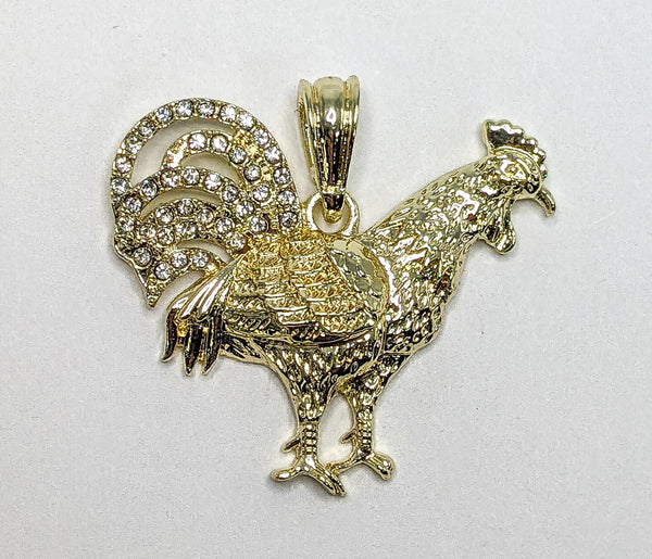 Plated Rooster Pendant