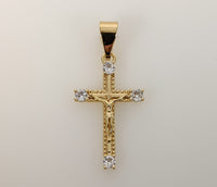 Plated Mini Dainty Cross Pendant