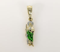 Plated Multicolor Dainty Saint Jude Pendant