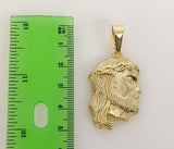 Plated Jesus 4mm 14K Diamond Cut Figaro Chain Necklace