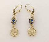 Plated Saint Benedict Earring