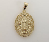 Plated Virgin Mary Pendant