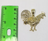 Plated Rooster Pendant