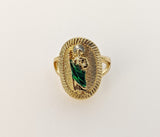 Plated Multicolor Saint Jude Ring