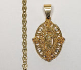 Plated Saint Jude 3mm Star Chain Necklace