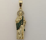 Plated Bling Saint Jude Thaddaeus Pendant