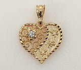 Plated Heart Pendant