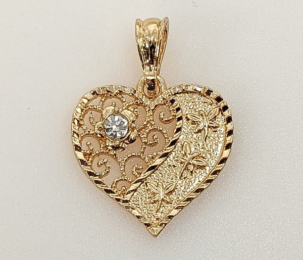 Plated Heart Pendant