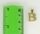 Plated Letter Initial "B" Pendant