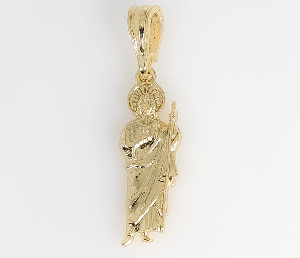 Plated Dainty Saint Jude Thaddaeus Pendant