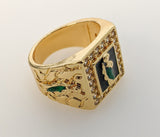 Plated Multicolor Saint Jude Men Ring
