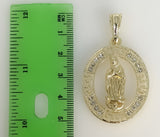 Plated Virgin Mary Pendant