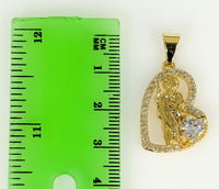 Plated Dainty Saint Jude Thaddaeus Pendant