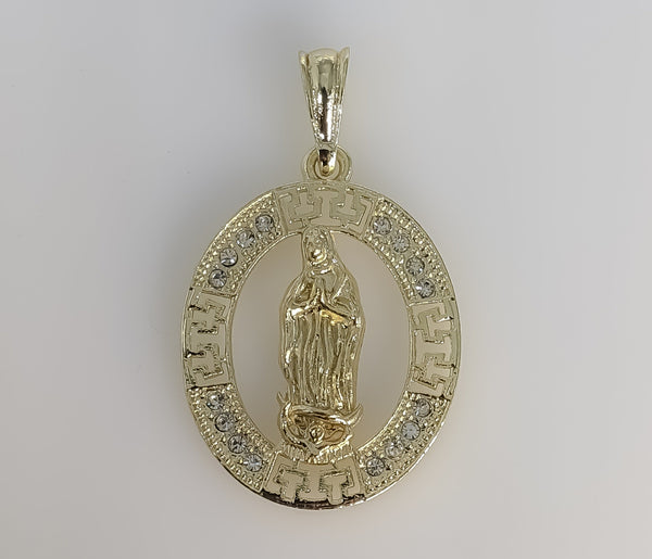 Plated Virgin Mary Pendant