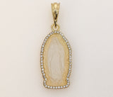 Plated Virgin Mary Pendant