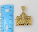 Plated The Last Supper 3mm Figaro Chain Necklace