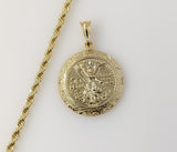 Plated Mexican Centenario 4mm Rope/Braided Chain Necklace