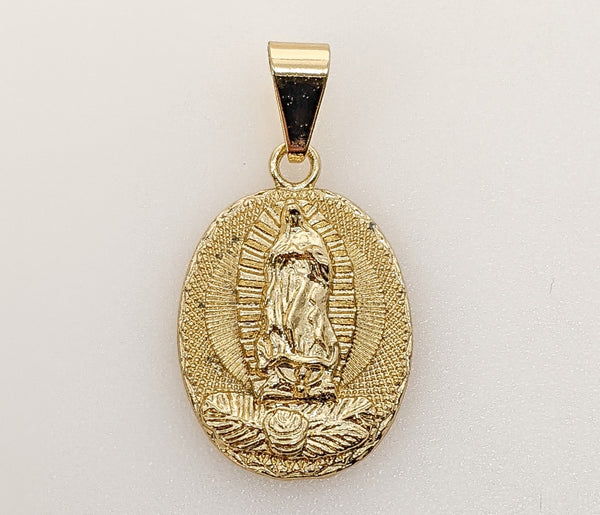 Plated Virgin Mary Pendant