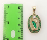 Plated Multicolor Saint Jude 3mm Figaro Chain Necklace