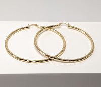 Plated 65mm Hoop Earring