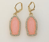 Plated Virgin Mary Earring