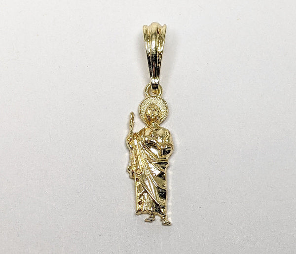 Plated Dainty Saint Jude Thaddaeus Pendant