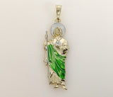 Plated Large Multicolor Saint Jude Pendant