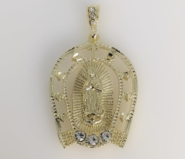 Plated Virgin Mary Pendant