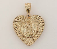 Plated Virgin Mary Pendant