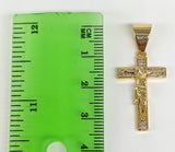 18K Gold Plated Bling Cross Pendant