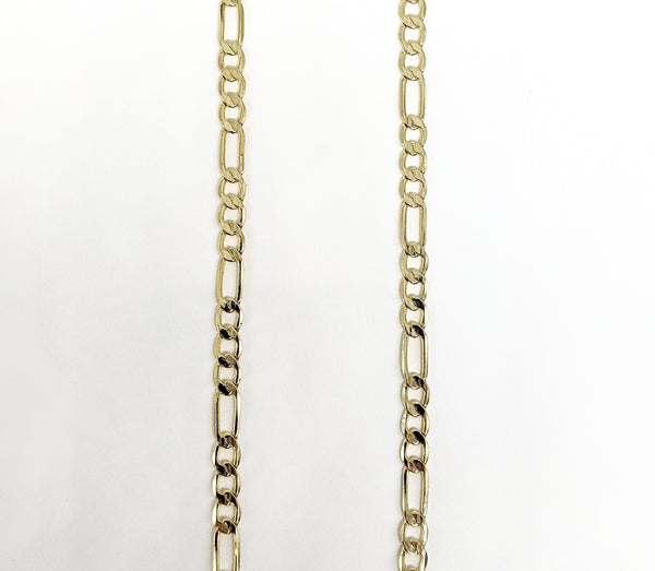 18K Gold Plated Figaro 18" Chain