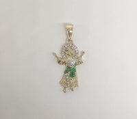 Plated Multicolor Divine Child Pendant