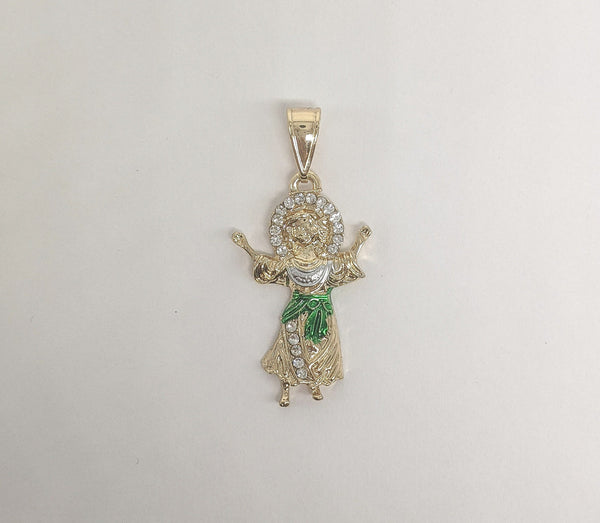 Plated Multicolor Divine Child Pendant