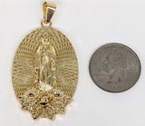 Plated Virgin Mary Pendant