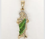 Plated Multicolor Saint Jude Thaddaeus Pendant*