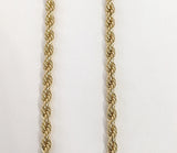 Plated 4mm Rope Braided Chain