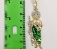 Plated Large Multicolor Saint Jude Thaddaeus Pendant*