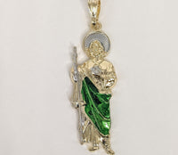 Plated Large Multicolor Saint Jude Thaddaeus Pendant*