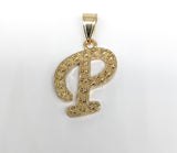 Plated Letter Pendant