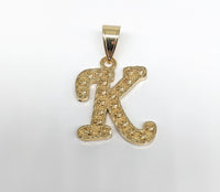 Plated Letter Pendant