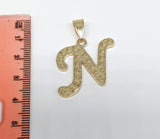 Plated Letter Pendant