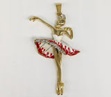 Plated Ballerina Pendant