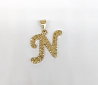 Plated Letter Pendant