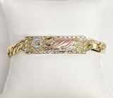Plated Tri-Color Saint Jude Bracelet