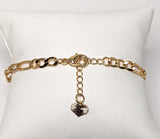 Plated Tri-Gold Virgin Mary Bracelet