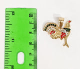 Plated Rooster 2mm Star Solid Chain Necklace