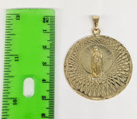 Plated Virgin Mary Medalla Pendant*