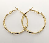 Plated 35mm Hoop Earring